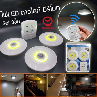 Led Light With Remote Control ไฟ LED ไร้สาย+รีโมท