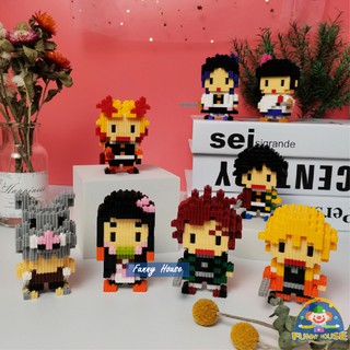 ตัวต่อนาโน ดาบพิฆาตอสูร แบบเฟือง Linkgo Demon Slayer Kimetsu no Yaiba Nanoblock