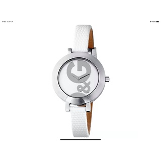 นาฬิกา DOLCE &amp; GABBANA WOMENS DW0519 QUARTZ พร้อมกล่อง (ใหม่) ซองสีดำด้านในมีรอย