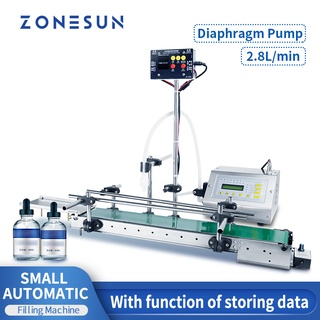 Zonesun ZS-DTDP160A เครื่องเติมของเหลวอัตโนมัติ ความหนืดต่ํา พร้อมสายพานลําเลียง สําหรับขวดน้ําผลไม้