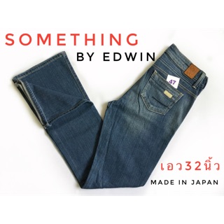 No.47-VO&gt;&gt;กางเกงยีนส์ SOMETHING by EDWIN ขาม้างานญี่ปุ่น Made in Japan  เอว32