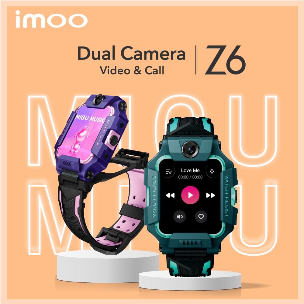 Imoo Watch Phone Z6 นาฬิกาไอโม่ ระบุตำแหน่ง วิดีโอคอล กล้องหน้า-หลัง  4G ติดตามตัวเด็ก ประกัน 1 ปี