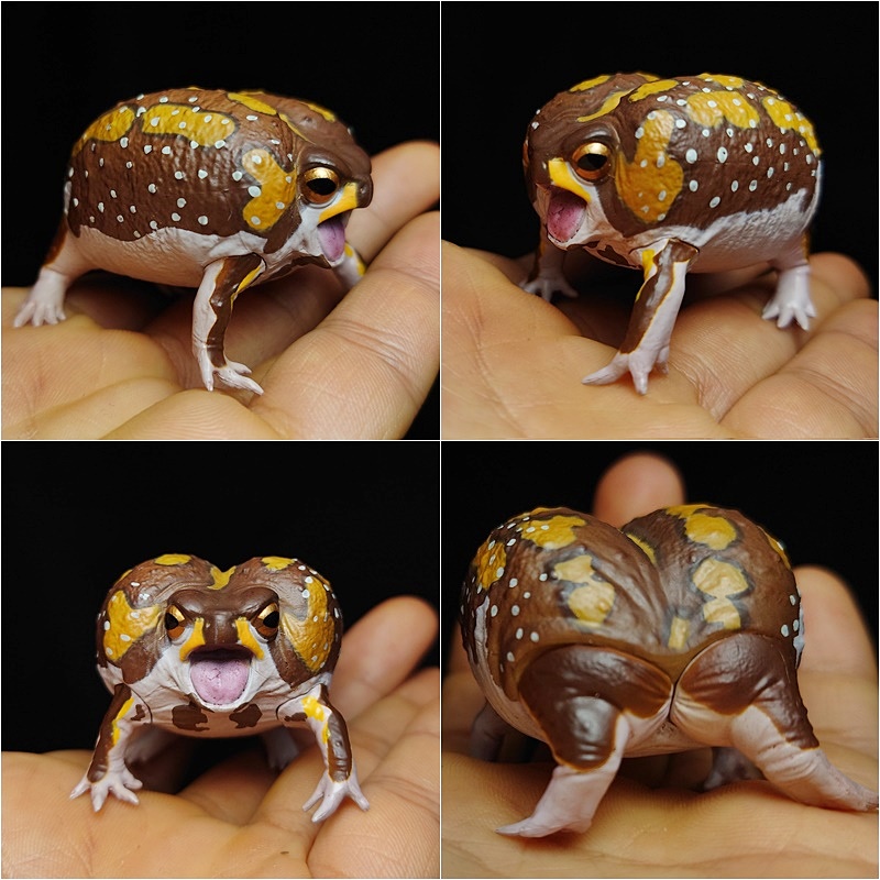 (เพิ่มครบชุดพร้อมส่ง) กาชาปองกบต้นไม้ Gashapon SO-TA Breviceps Adspersus & Waxy Monkey Tree Frog โมเดลสัตว์ - รูปที่ 2