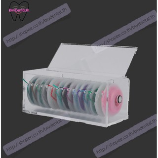 DENTAL Orthodontic rubber chain Transparent storage box