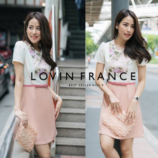 SHP195 LOVIN FRANCE  DRESS (NEW)