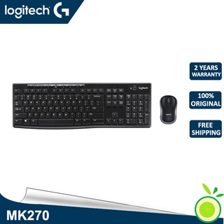 Logitech mK270 คีย์บอร์ดไร้สายและเมาส์ 2.4 GHz