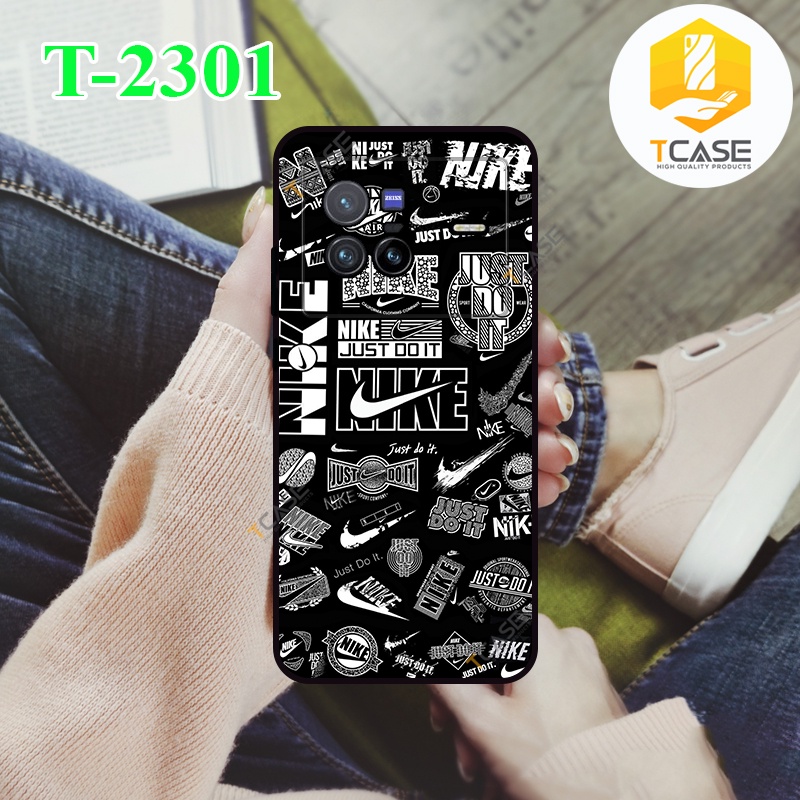 เคส Tcase สําหรับ Vivo X80, X80 Pro กันกระแทกและป้องกันกล้องพร้อมพิมพ์ Just do it