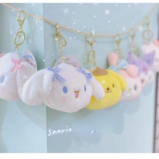 SANRIO กระเป๋าใส่เหรียญ ลาย Kurumi Melody Cinnamoroll Pom Pom Purin Kitty พร้อมพวงกุญแจ สําหรับ Airpods