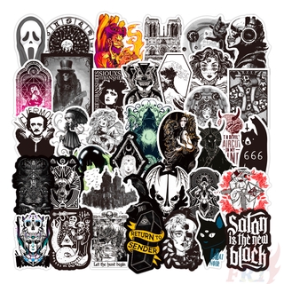 100Pcs/Set ❉ Gothic Punk Skull Series C - Black Devil &amp; HopHop Rock สติ๊กเกอร์ ❉ DIY Fashion Mixed Decals Doodle Decals สติ๊กเกอร์