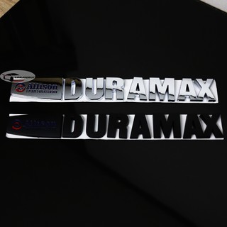 โลโก้ DURAMAX ขนาด 3.3 x 27.5 cm. ติดรถกระบะ สำหรับ Chevrolet Trailblazer / COLORADO