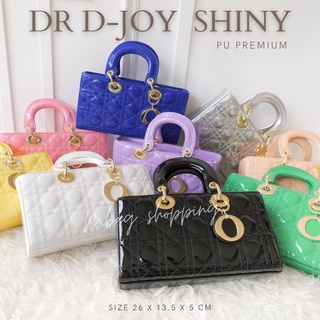 กระเป๋าสะพายแฟชั่น dr d-joy shiny มี 2 สาย สายหนัง กับ สายโซ่ Pu premium mbagshop กระเป๋าสะพายข้างผู้หญิง กระเป๋าใบเล็ก