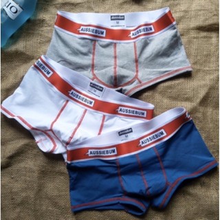 ▶️พร้องส่ง◀️กางเกงในชาย aussiebum ทรงboxer ผ้าcotton เนื้อผ้านุ่ม ใส่สบาย ระบายอากาศได้ดี