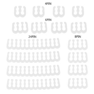 16 ชิ้น/ชุด pp อุปกรณ์หวี/คลิปหนีบ/คลิป/สายไฟสําหรับ 2 . 5-3 . 2 มม. pc power cables 4/6/8/24 pin