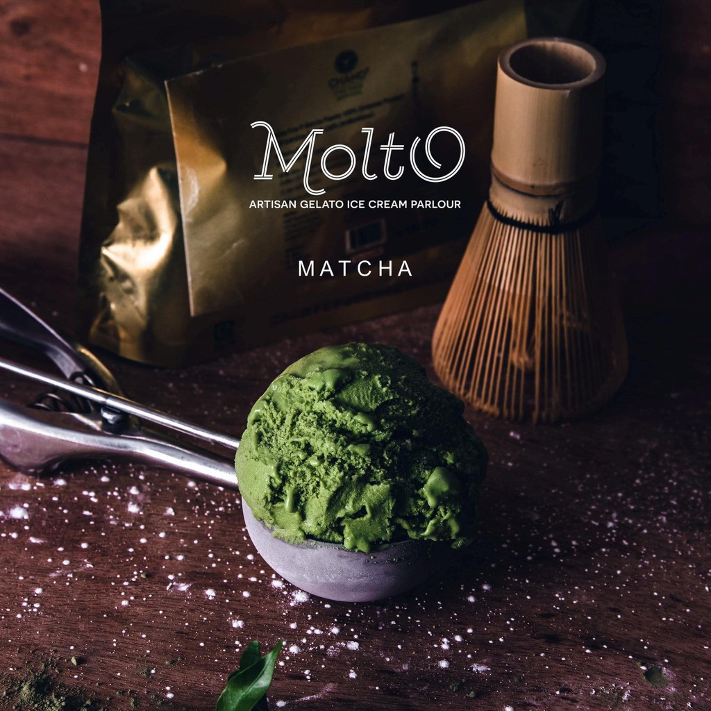 Molto ไอศกรีม รสชาเขียว 16 ออนซ์ - Molto Premium Gelato - Ice cream Matcha 16 oz.‼️ซื้อ 4 ถ้วย ส่งฟร