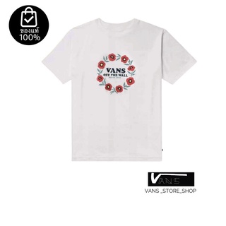 เสื้อยืดVANS POPPIES SS CREW WHITE สินค้ามีประกันแท้แฟชั่น