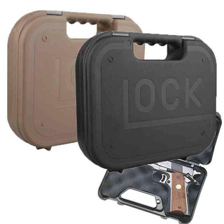 กล่องอเนกประสงค์  กล่องปืuสั้น  GLOCK ด้านในมีฟองน้ำรังไข่ ป้องกันการกระแทก  มี 2สี คือ ดำ และทราย