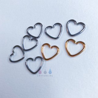 Daith Heart earring จิวหูห่วงสแตนเลสหน สำหรับคนแพ้ง่าย (ราคาต่อ 1ชิ้น )