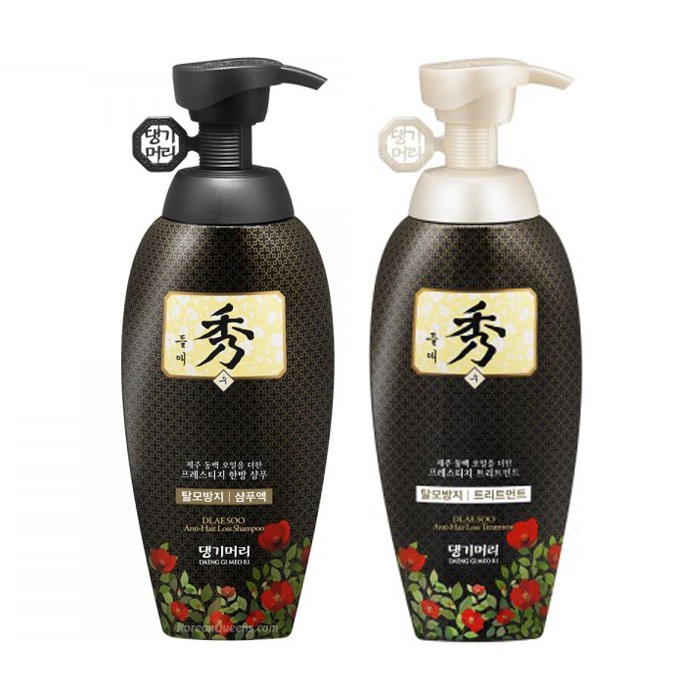 แพ็คคู่ Daeng Gi Meo Ri Dlae Soo Hair Loss Care Shampoo + Treatment 400mlx2 PC.