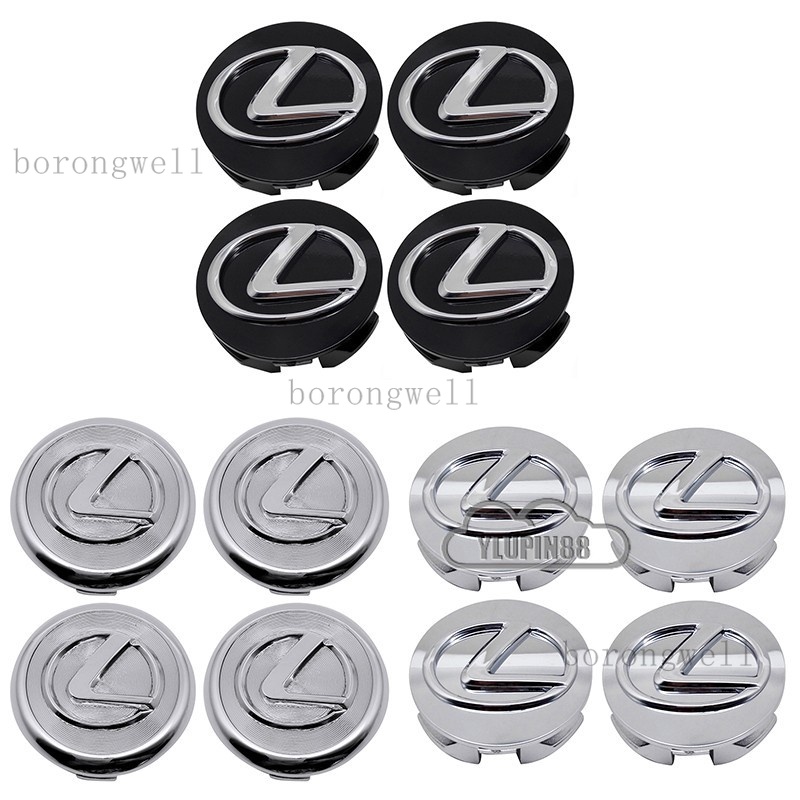4pcs รถศูนย์ล้อ Hub Caps ฝาครอบ Auto Emblem Badge ล้อขอบ Hub Cap สติกเกอร์ Deacls Trim รถ Care อุปกร
