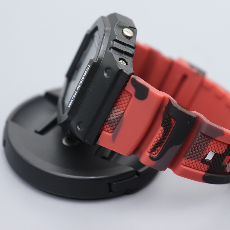 Yifilm สายนาฬิกาข้อมือ ยางซิลิโคนนิ่ม ลายพราง 18 มม. สําหรับ Casio W-218H AE1200 1000W 1300 W-800H 216H 735H