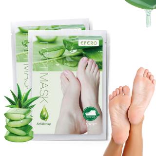 2pcs/bag Exfoliating Foot Mask / Moisturizing Feet Mask / Natural  Aloe Vera Skin Mask Film / Peel off Dead skin  Foot Care Tool /Pedicure Peeling Feet Mask