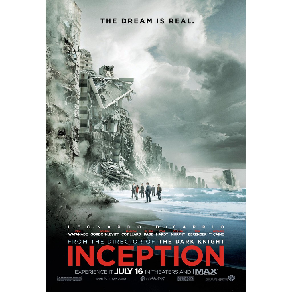โปสเตอร์หนัง Inception จิตพิฆาตโลก โปสเตอร์ Poster รูปภาพ ภาพติดผนัง โปสเตอร์ภาพพิมพ์ โนแลน Nolan Di