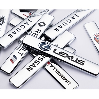 Car metal personality 3D stereo side stickers trunk stickers letter leaf board stickers car logo body modification stickers