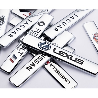 Car metal personality 3D stereo side stickers trunk stickers letter leaf board stickers car logo body modification stickers