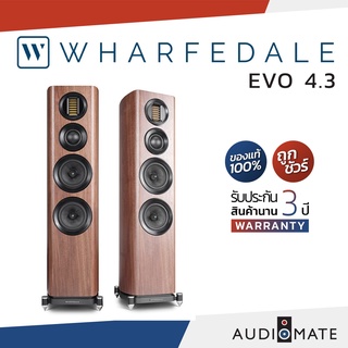 WHARFEDALE SPEAKER EVO 4.3 WALNUT / ลําโพง Floorstanding รุ่น Evo 4.3 / รับประกัน 3 ปี โดย บริษัท Hifi Tower / AUDIOMATE