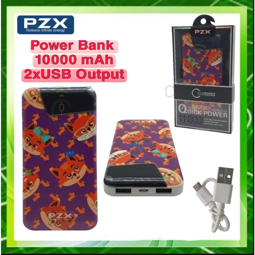 แบตสำรอง PZX Quick Power Bank with Dual USB Output 11000mAh (2 USB)