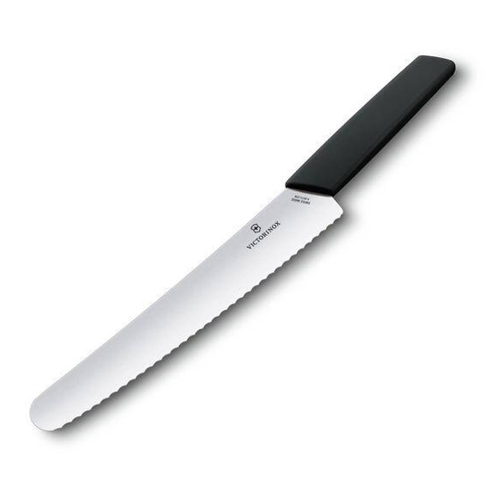 Victorinox Swiss Modern Bread and Pastry Knife - Elegant Knife with Synthetic Handle (6.9073.22WB,6.9076.22W5B) มีดครัว