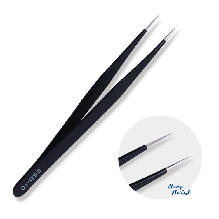 คีมคีบเพชร คีบอะไหล่ชิ้นเล็กๆ หนีบขนตา อย่างดี tweezer รูปที่ 5