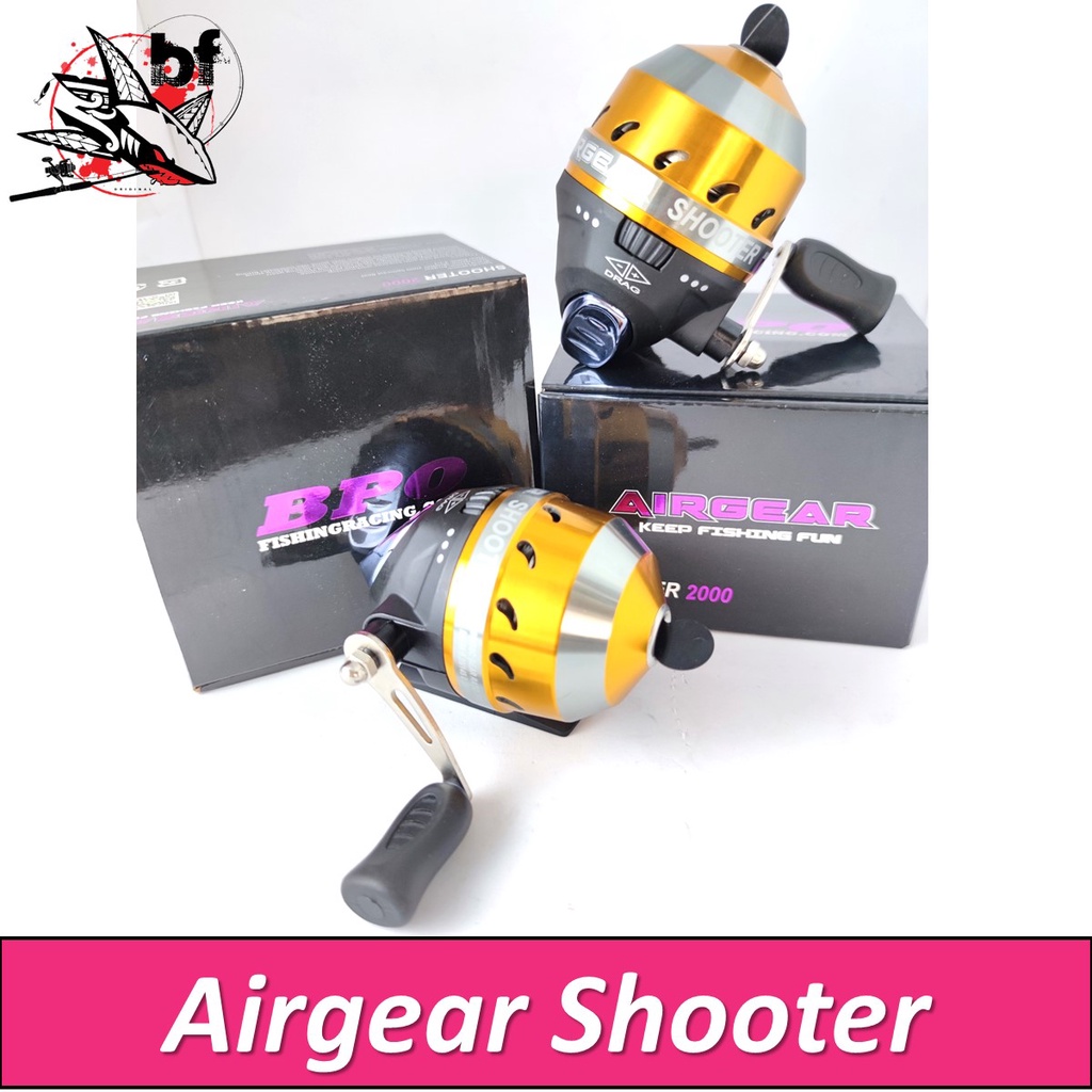 BPFJAN45 ลด45.-รอกตกปลา รอกกระปุกใส่ปืนยิงปลา AIRGEAR Shooter 2000 สปูลโลหะ ใช้ประกอบยิงปลา