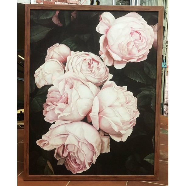 ภาพวาดผ้าใบผนังดอกโบตั๋น VIP35- 45 x 60 ซม. x 1 ภาพวาด