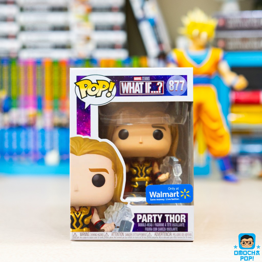 Funko Pop Marvel ดั้งเดิม: What If...? - Party Thor - Walmart Exclusive 877