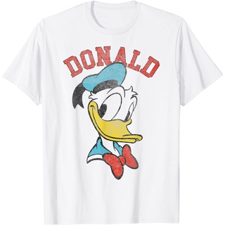 เสื้อยืด Disney Mickey And Friends Donald Duck Happy Big Face T-Shirt