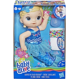 Baby Alive Shimmer n Splash Mermaid Blonde Hair Doll E3693 Baby Alive Shimmer n Splash แฮร์พีชเมอร์เมด สีบลอนด์ E3693