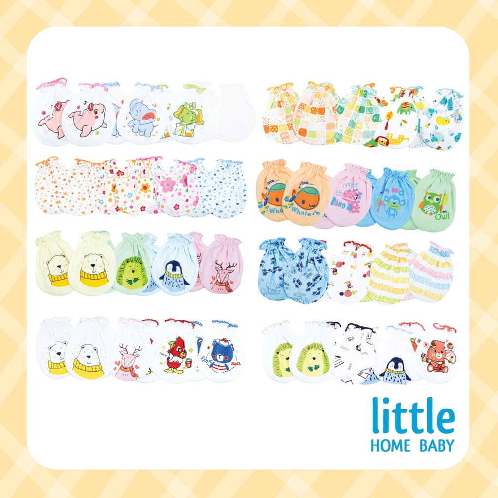 ถุงมือเด็กแรกเกิด ถุงมือเด็กอ่อน เนื้อผ้าดีมาก ไม่เป็นขุย ผ้านุ่มใส่สบาย ระบายอากาศได้ดี ป้องกันเล็บมือข่วนหน้าลูกน้อย