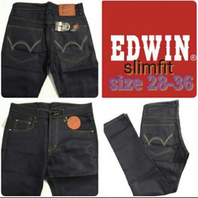 SELUAR JEANS EDWIN SLIM FIT DARK BLUE STRETCH JEANS