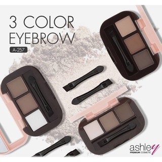 คิ้วฝุ่น A-257 Ashley 3colors eyebrow โทนสีสุดหรู