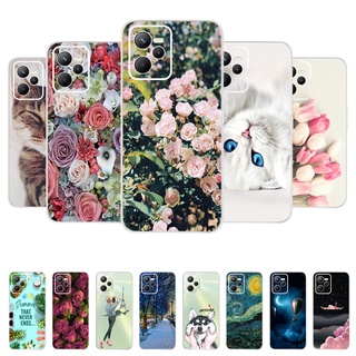 เคสโทรศัพท์มือถือ ซิลิโคนนิ่ม TPU ลายเพ้นท์ แฟชั่น สําหรับ Realme C35 RMX3511 Realme C 35 2022