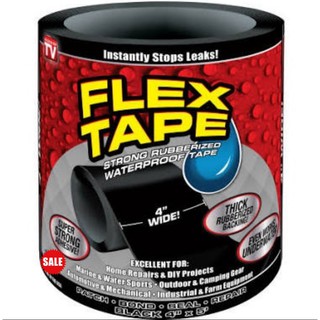 (ส่งฟรี Kerry) ลดเพิ่ม 100 โค้ด "NEWTEPS" Flex Tape เทปกาวอเนกประสงค์ หน้ากว้าง 4นิ้ว ยาว 5ฟุต