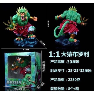 [ส่งฟรี] โมเดล Anime Wholesale Dragon Ball 1:1 Great Ape Broly Figure Decoration Statue Statue สูง 30 cm.