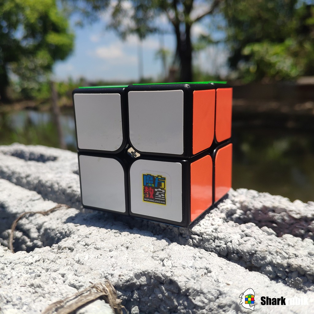 รูบิค 2x2 รูบิค ของแท้ อย่างดี rubik 2x2 rubiks race Moyu Meilong 2x2 Black Speed Cube 2x2 rubix cub