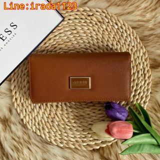 GUESS FACTORY WOMAN SAFFIANO LONG WALLET ของแท้ ราคาถูก