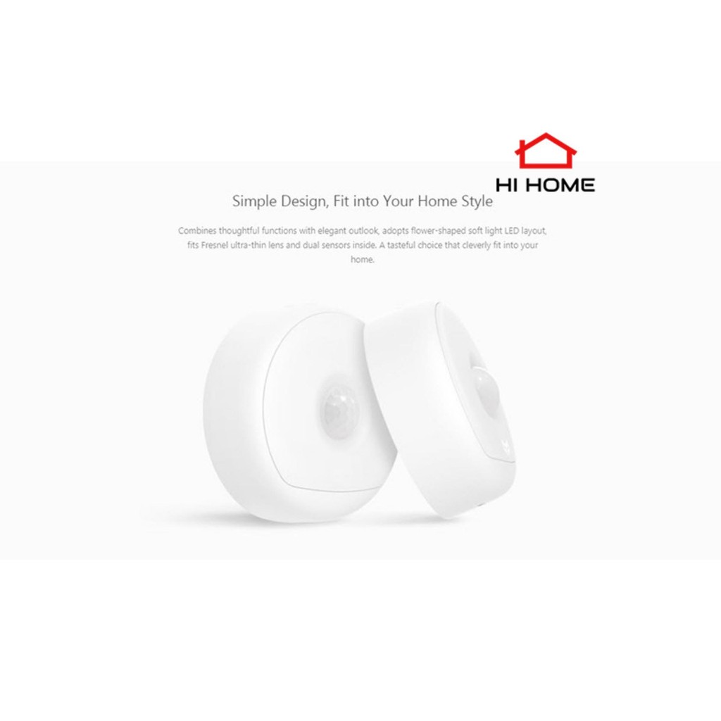 Hihome Yeelight Rechargeable Motion Sensor Nightlight  - ดวงไฟตวรจจับเซ็นเซอร์กลางคืน Yeelight