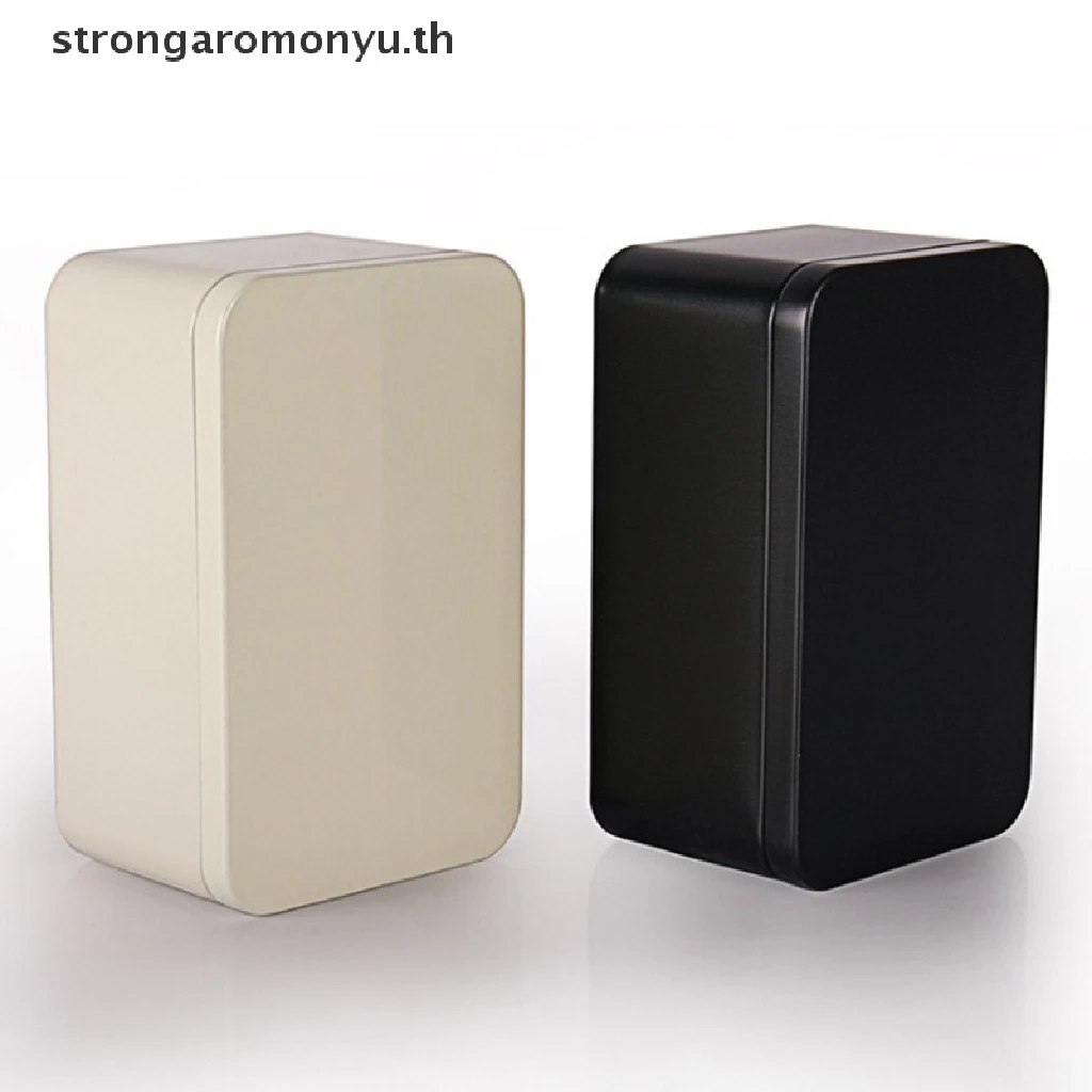 strengaromonyu 1 ชิ้นกล่องดีบุกโลหะดีบุก Jars Iron Tea Box Case Small Things Storage Box