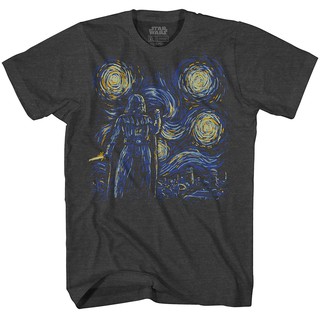 เสื้อยืดลายกราฟฟิก Starry Night Darth Vader Van Gogh