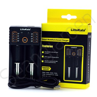 Liitokala lii-202 18650 เครื่องชาร์จแบตเตอรี่ลิเธียม 5V26650 เครื่องชาร์จแบบมัลติฟังก์ชั่น