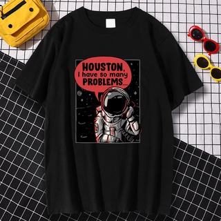 เสื้อยืด พิมพ์ลายการ์ตูนนักบินอวกาศ Calling Astronaut From Space แฟชั่นสําหรับผู้ชายSize S-5XL